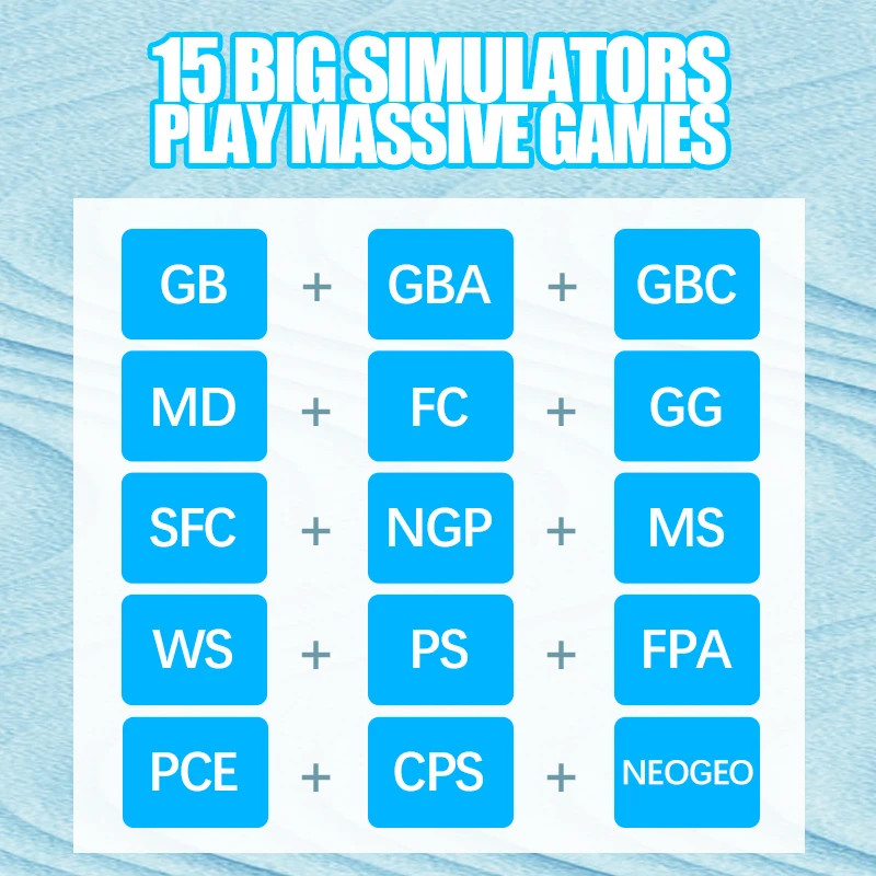 Портативная игровая консоль Data Frog в стиле ретро 3 дюймовый IPS экран двойная