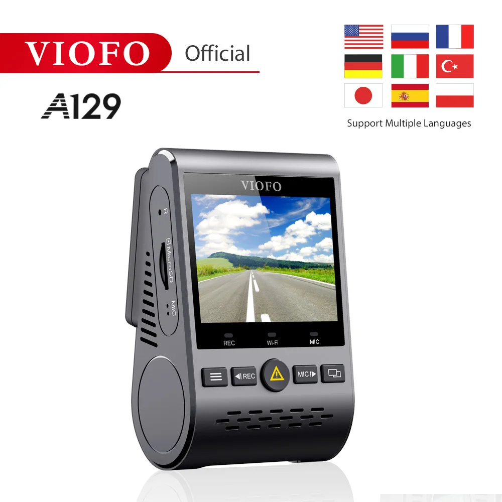 Viofo A129 фронтальная камера полоса 5 ГГц Wi-Fi Full HD Автомобильный видеорегистратор 1080P 30fps IMX291 Starvis сенсор с gps