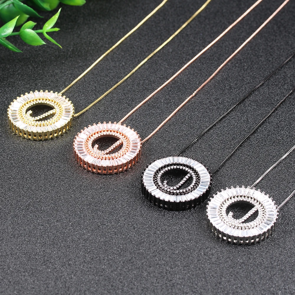 26 ожерелье с надписью женские модели мужской AAA циркон цепочка инкрустированная