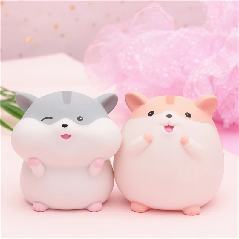 Zakka мультфильм милый ночной Светильник Смола хомяк коробка для денег Pippi крыса ночник Девушка Спальня прикроватная домашний Декор рождественские подарки