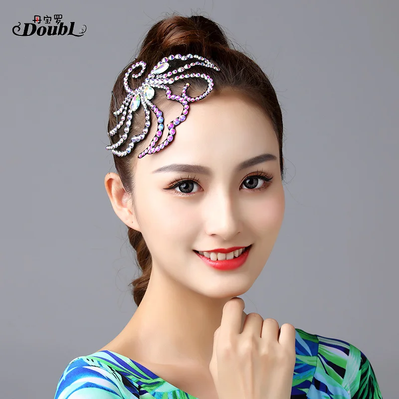 Новый женский головной убор для современных танцев Национальный латинских с