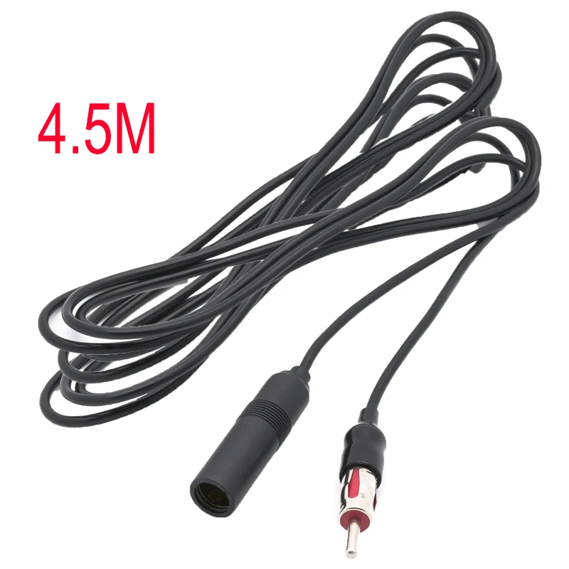 Автомобильный адаптер с антенной 4 5 м стерео плеер штекер гнездо FM радио