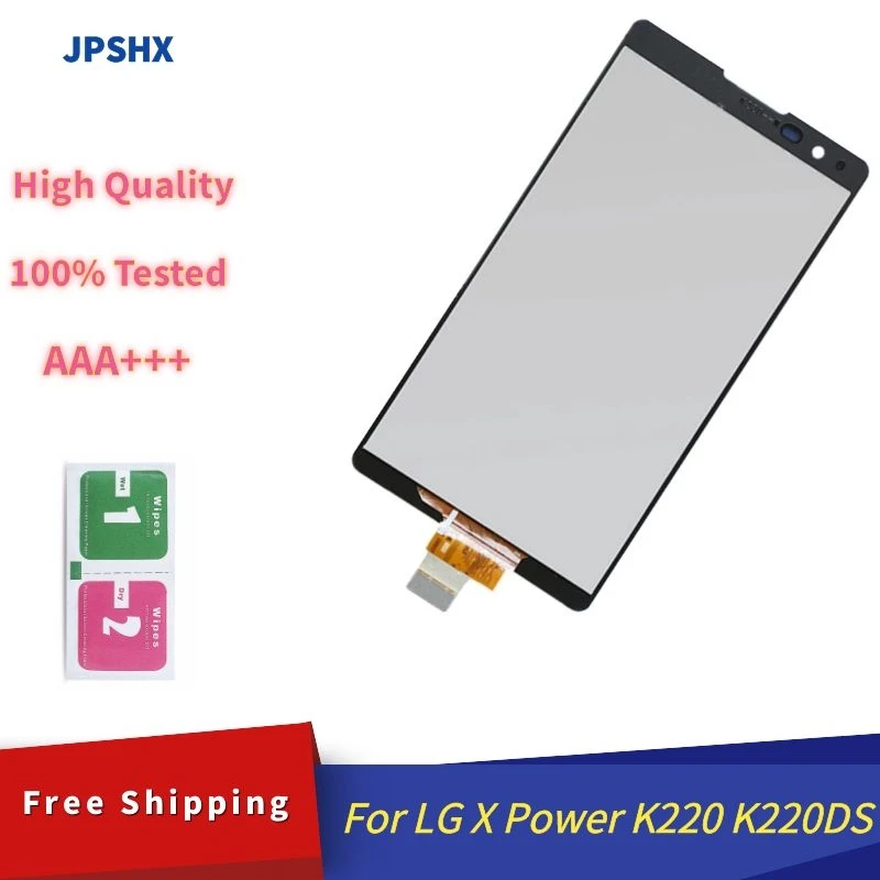 

5,3 "оригинальное качество для LG X Power K220 ЖК-дисплей кодирующий преобразователь сенсорного экрана в сборе + сменная рамка для LG K220 K220DS ЖК-диспле...