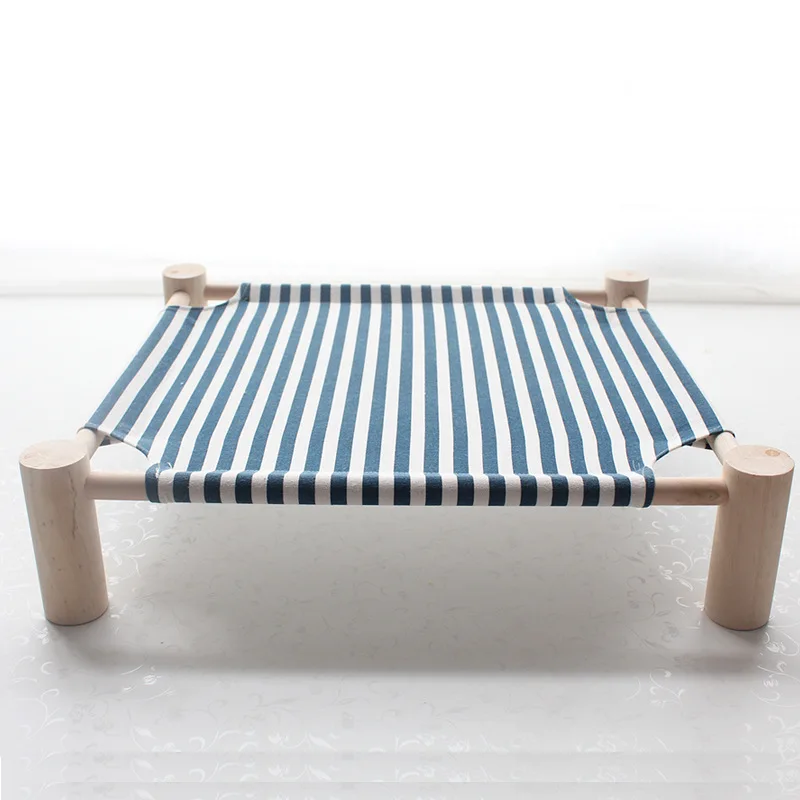 Прочный Холст Кошка Кровать Дом повышенной гамаки для кошек кровать Вуд холст