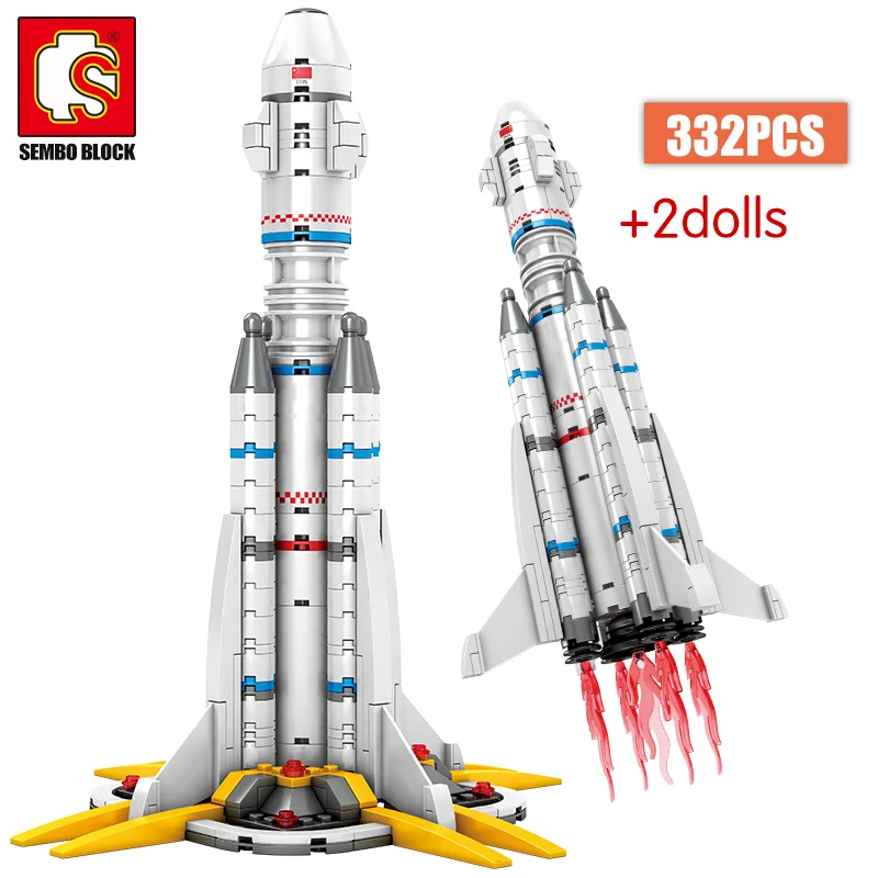 

SEMBO 332PCS Compatible City Carrier Launch Vehicle Building Blocks Astronaut The Wandering Earth Bricks Toys for Boys