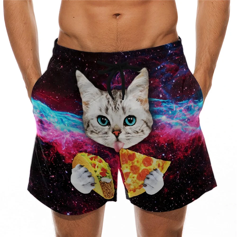 

Funny pattern Beach Shorts Men Magical Color Change Swimming Short Trunks 2021 Summer Swimsuit Swimwear Shorts Quick Dry