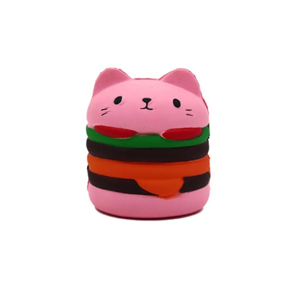 Игрушки для симуляции бургеров котов медленно поднимающиеся игрушки Kawaii мягкий