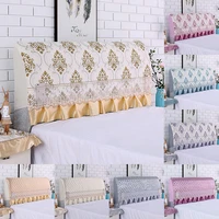 multi colored elastic bed cover bed back protector washable bed headboard cover bedroom bedspread home textile dust cover