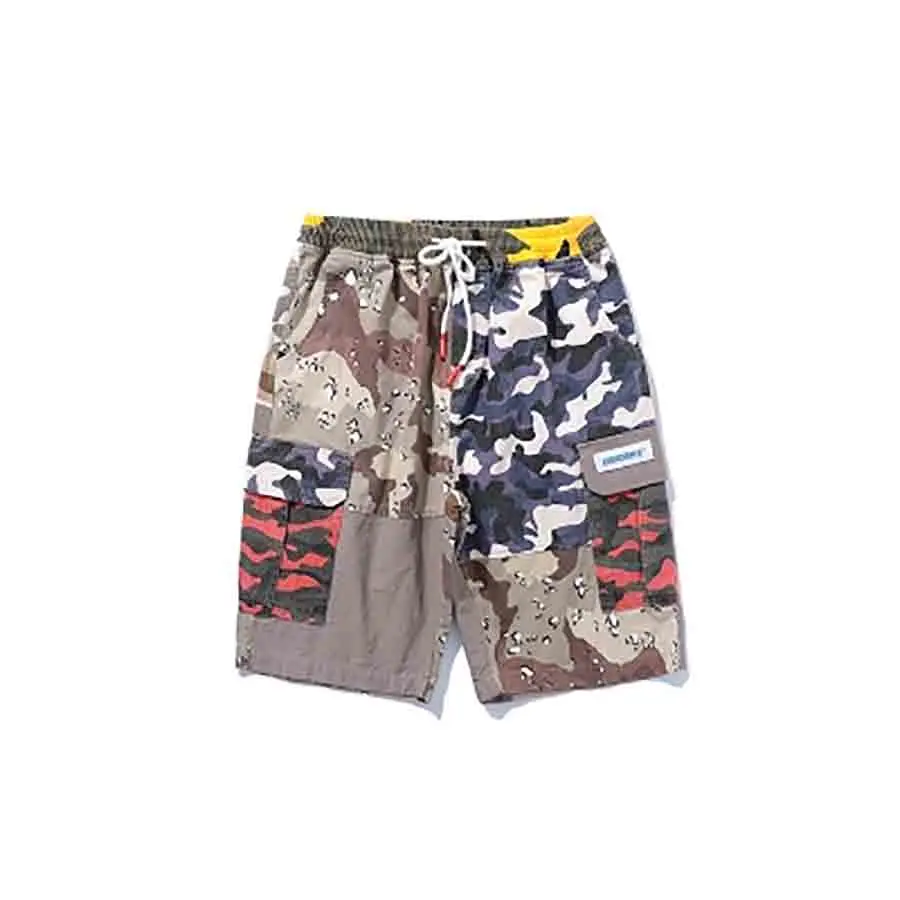 Принт военный камуфляж красочные повседневные шорты летние мужские хип хоп