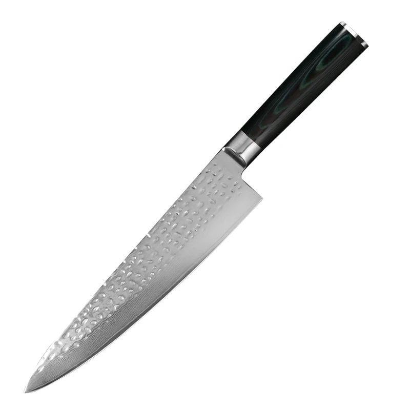 Bernice 8 Inch Damascus Steel Japan Professional Chef Knife 67 Layers Kitchen With Micarta Handle | Дом и сад