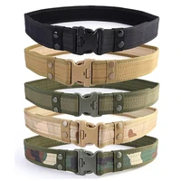 tactical sport belt with plastic buckle army military adjustable sponge outdoor fan hook loop waistband