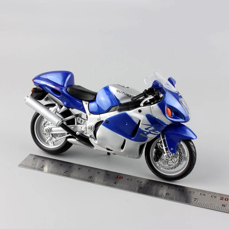 1:12 Масштаб automaxx маленький SUZUKI GSX 1300R Сокол Hayabusa литье под давлением металлический мотоцикл и спортивный велосипед модели подарок для мальчика игрушка - Цвет: GSX1300R blue