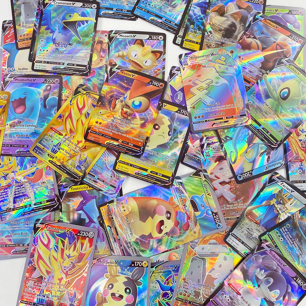 2021 новая английская карточка Pokemon Vmax GX Tag Team EX Mega Game Battle Carte торговая коллекция