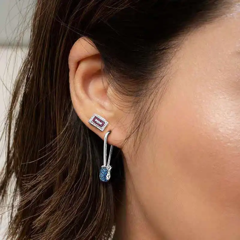 Женские серьги из серебра 925 пробы с фианитом | Украшения и аксессуары