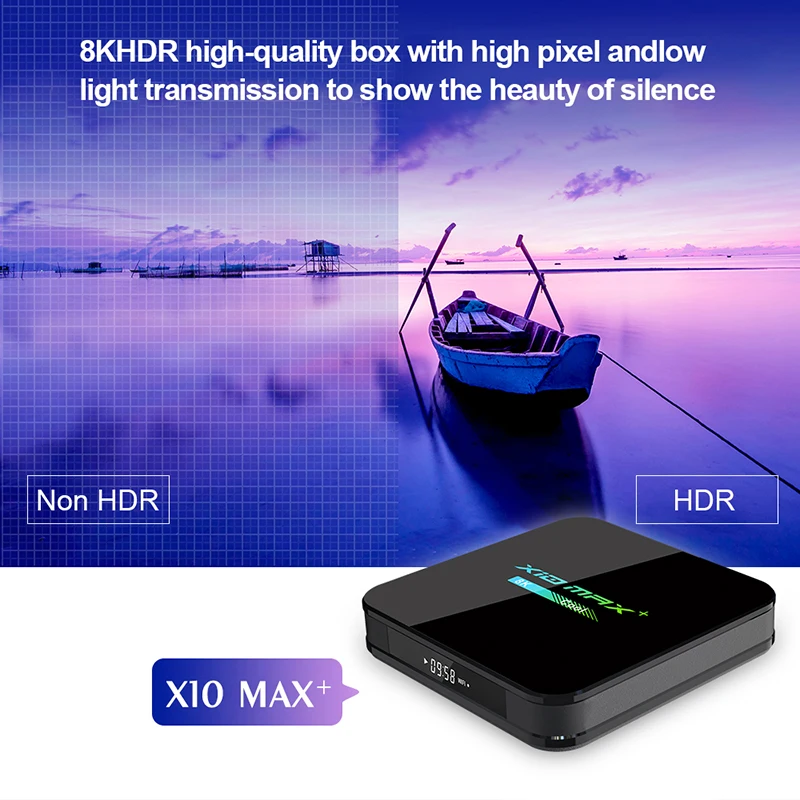 10 шт./лот X10 MAX PLUS Amlogic S905X3 ТВ-приставка Android 9 0 смарт-медиаплеер 4 Гб 64 8 к двойной wifi BT