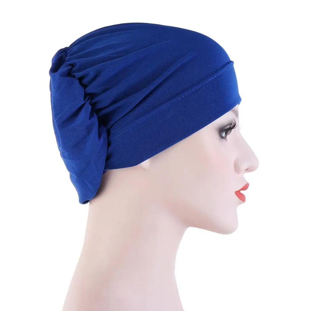 Multicolor Linen Inner Caps for Hijab Solid Cotton Muslim Turban Bonnet Ready To Wear Wrap Head Hijabs Cap Islamic Accessories |