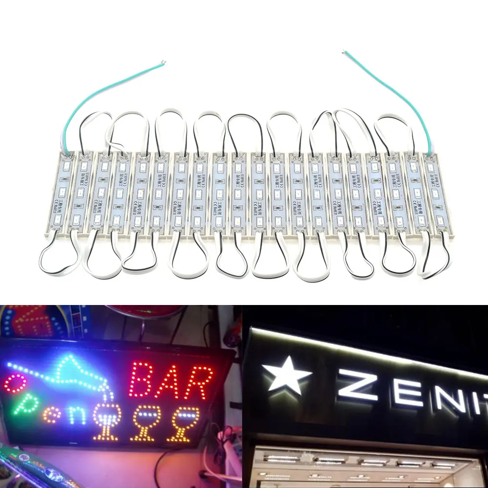 

Mini Led Strip Light 4040 Modules 12V 3 Leds Night Light Wall Lamp Neon Led Backlight for TV Advertising Brighter Than 5050 3528