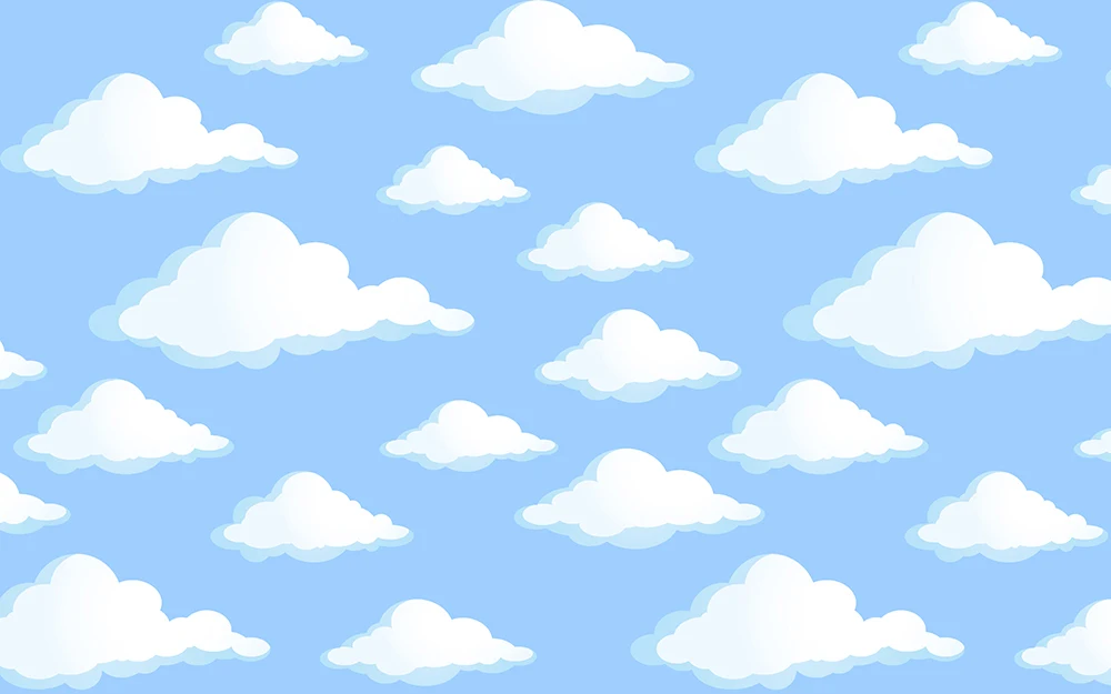 Фон для фотосъемки облака голубое небо День Рождения Декор фото фон студия