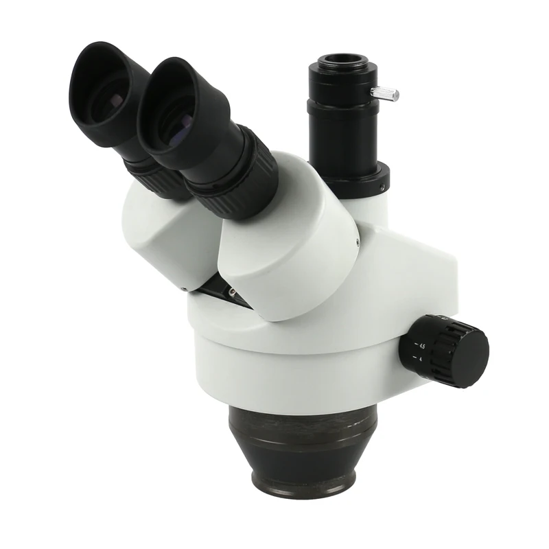 Simul-focal 7-45X непрерывный зум Тринокулярный Стерео микроскоп+ 56LED светильник+ WF10X20 окуляр объектив+ C адаптер для ремонта PCB припоя