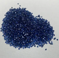 pirmiana natural royal sapphire color round 0 7mm 2 0mm machine cut high quality stone for jewelry making