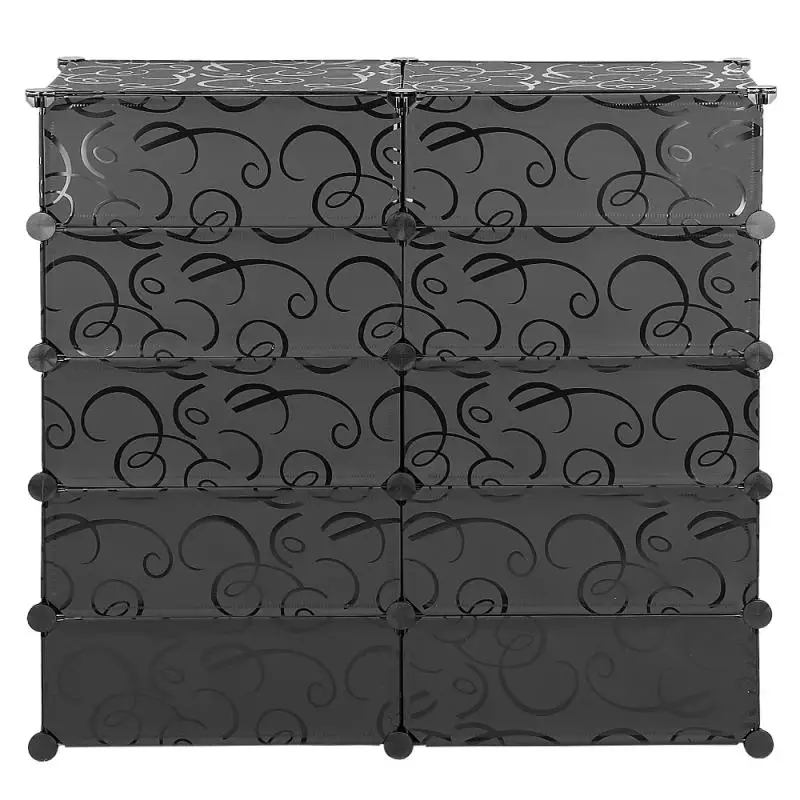 

10 doors shoe box storage shoe boxes thickened dustproof shoes organizer box can be superimposed combination shoe cabinet