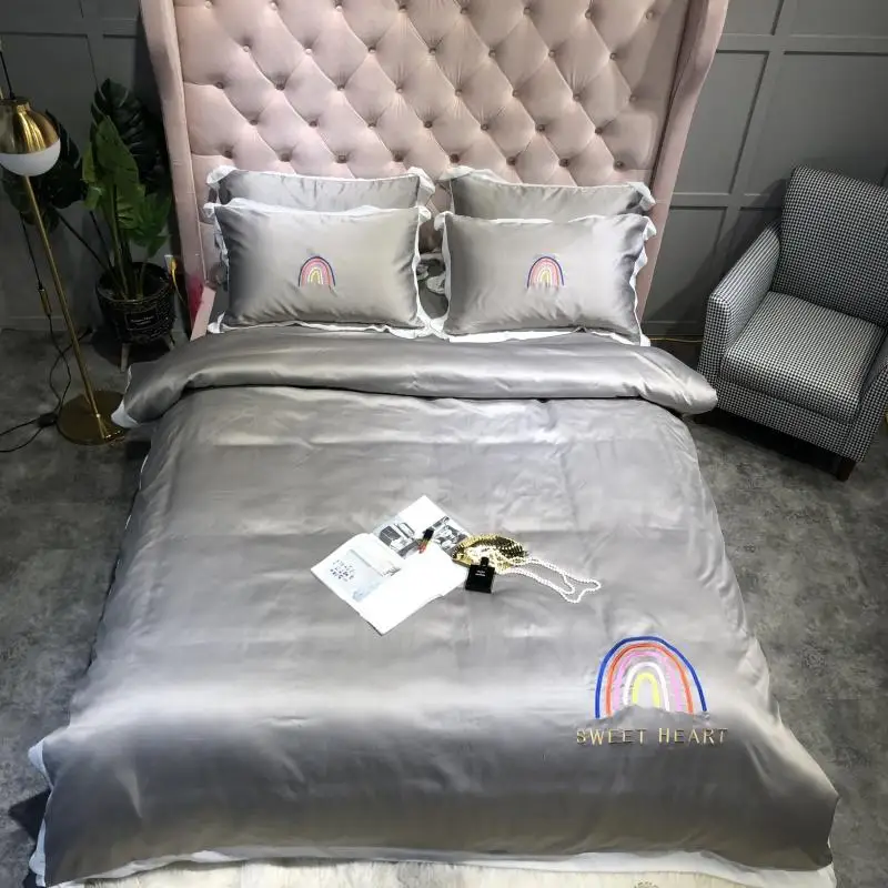 Комплект постельного белья из 4 предметов роскошное супермягкое одеяло с