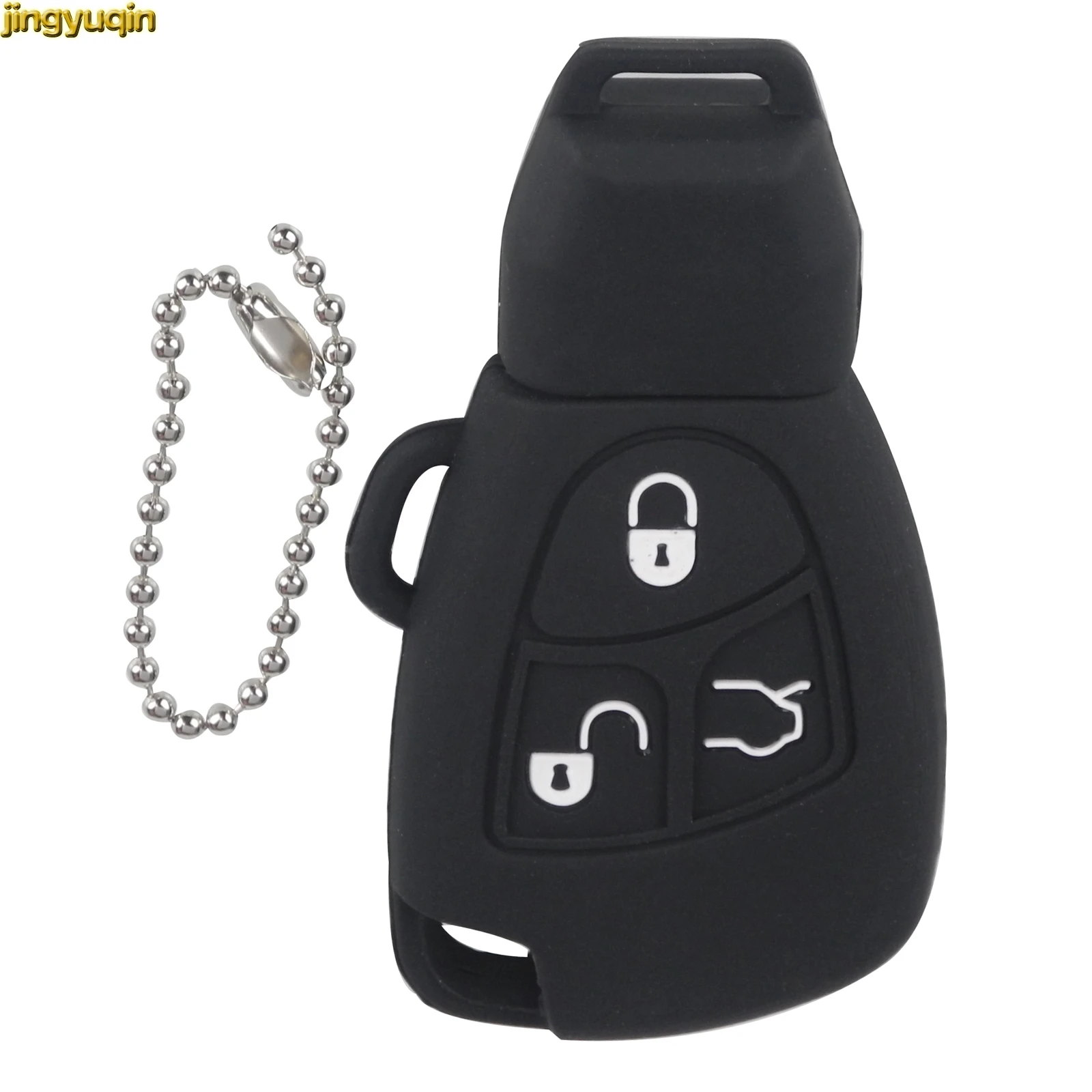 

Jingyuqin 20 шт 3 кнопки силиконовый авто ключ чехол для Mercedes для Benz B C E ML S CLK CL FOB чехол