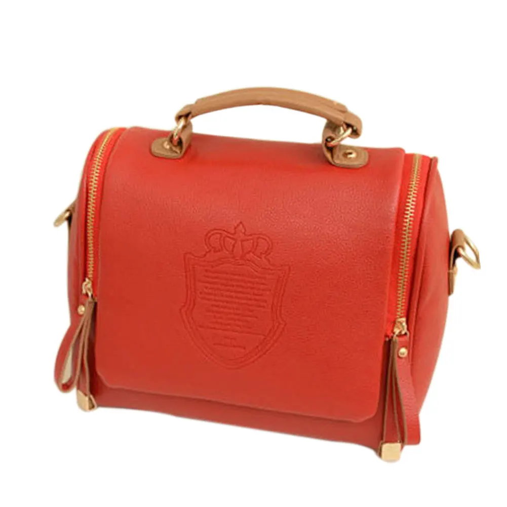 Женская сумка в британском стиле женская через плечо модная мягкая PU на 7 видов