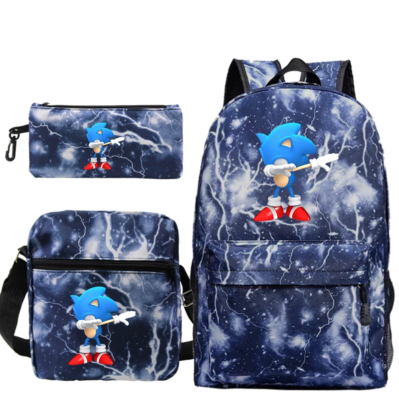 6 Sonic рюкзак наборы для подростков девочек мальчиков школьные сумки для ноутбука дорожные рюкзаки с ручкой и сумки через плечо - Цвет: 6