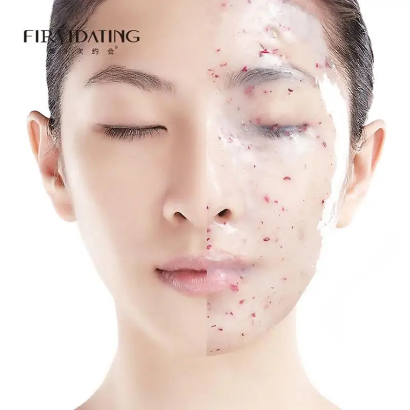 

10PCS DIY SPA Collagen Rose Hyaluronic Acid Soft Mask Powder Face Mask Anti Aging Anti Wrinkle Peel Off Rubber Facial Mask