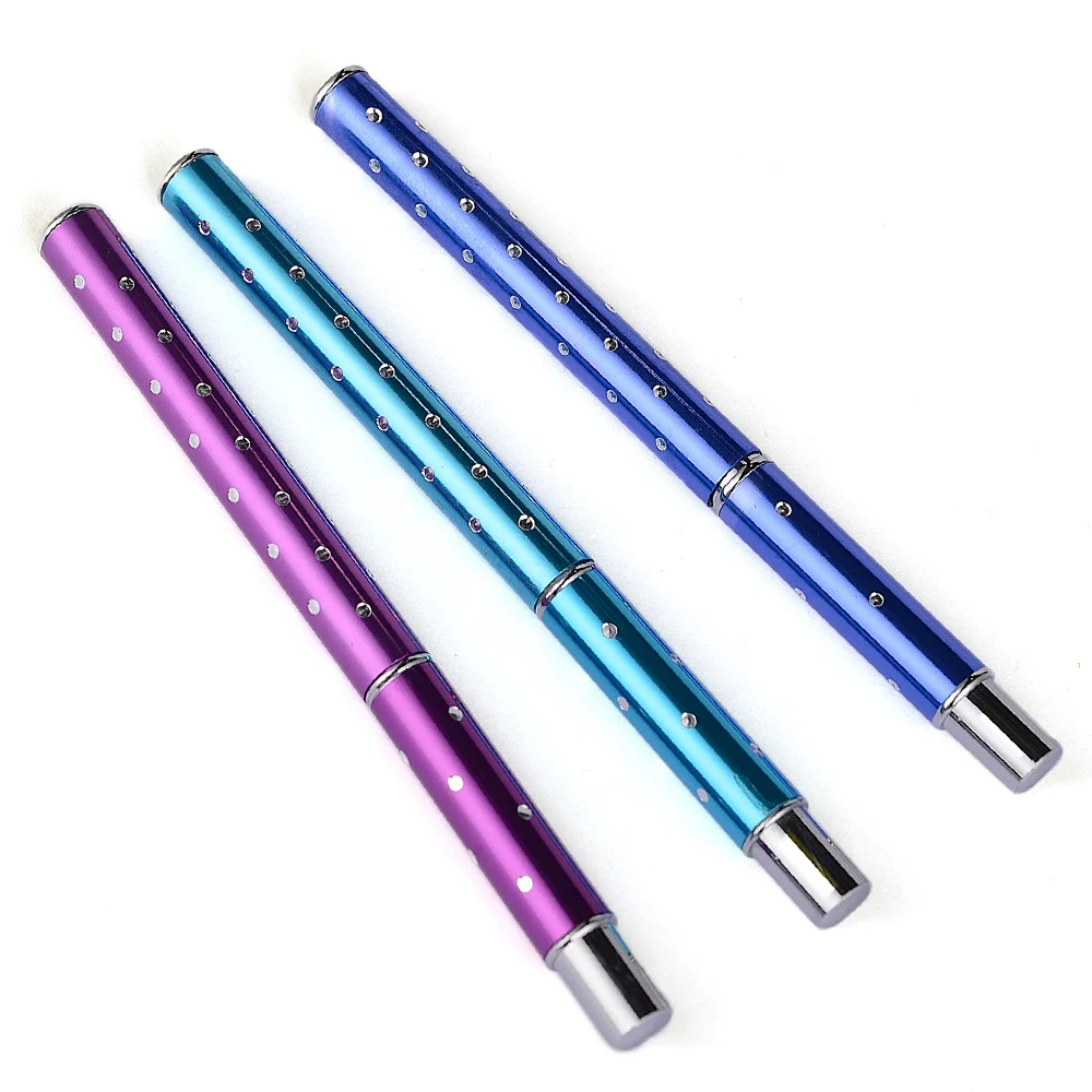 Складная плоская акриловая кисть для дизайна ногтей в горошек #4 #6 #8 кристальная