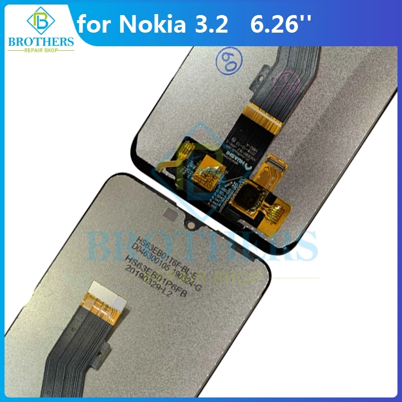lcd screen for nokia 3 2 lcd display for nokia ta 1156 ta 1159 ta 1164 lcd assembly touch screen digitizer phone parts tested free global shipping