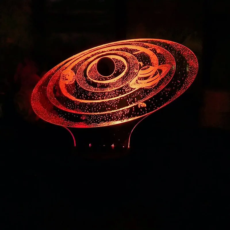 Солнечная Системы 3D ночной Светильник планета usb Настольный светильник