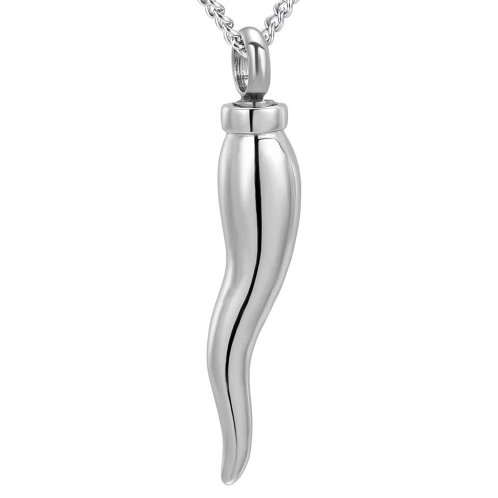 Итальянский рожок кулон кремационной урны ожерелье для праха памятные ювелирные