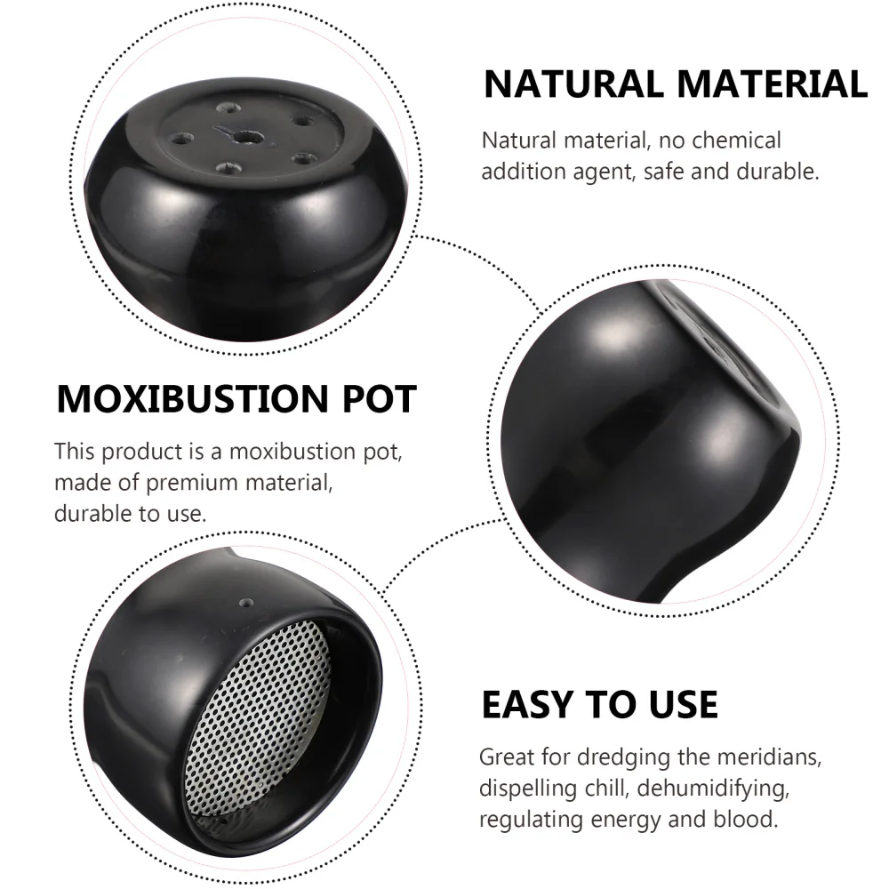 

Stone Moxibustion Pot Durable Moxibustion Box Portable Moxa Scraping Pot