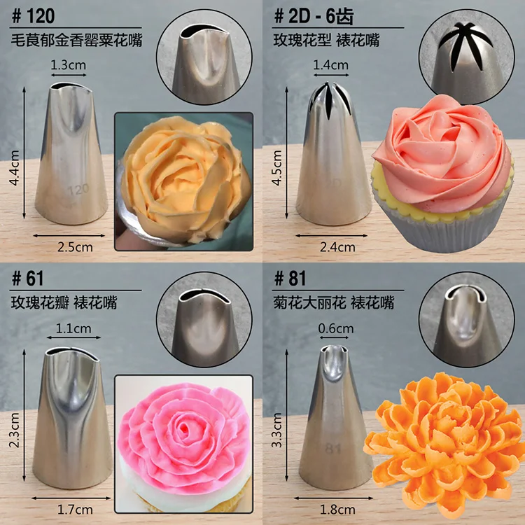 1 шт. Кондитерская насадка из нержавеющей стали 18 х30 мм|pastry tips|pastry nozzlesicing nozzle |