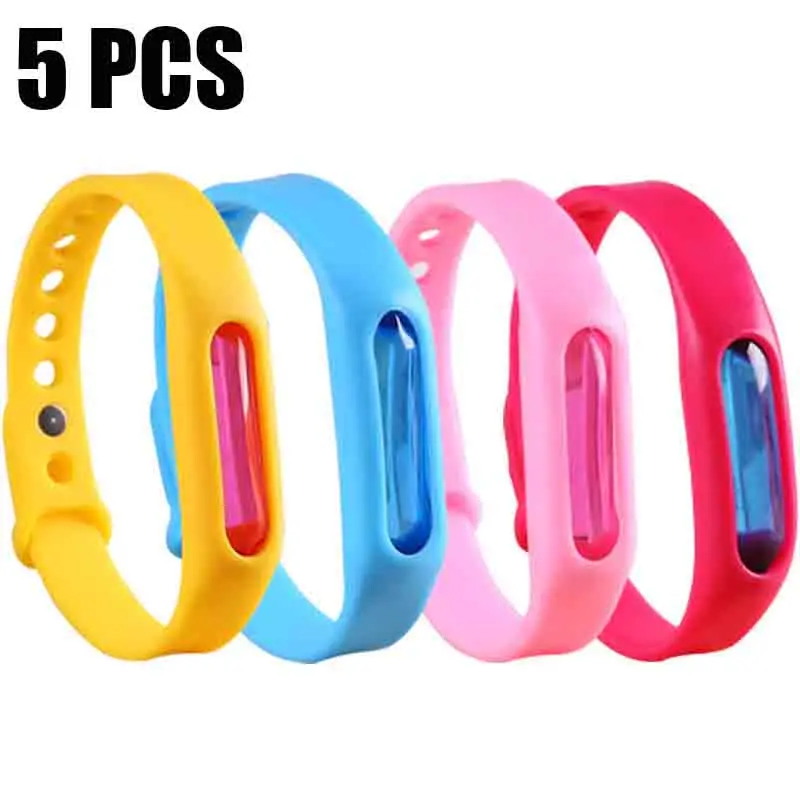 5PCS Liquid Bracelet 10 шт., случайный цвет, отталкивающая пуговица от комаров, безопасная для младенцев, для детей, для беременных, для борьбы с вредителями - Цвет: 5PCS Liquid Bracelet