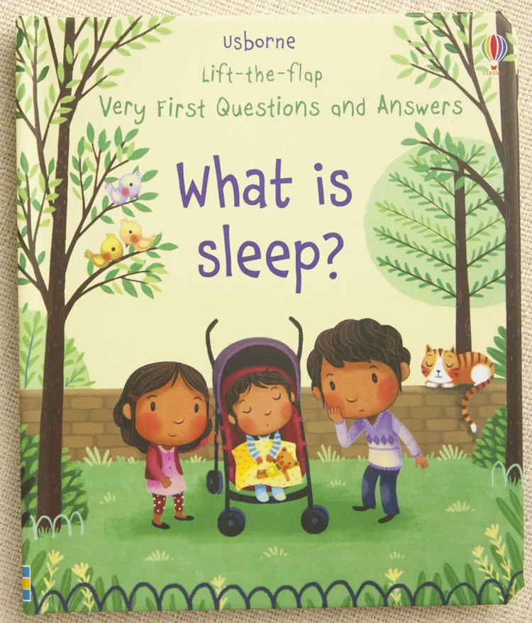 

Usborne Lift the Flap What is Sleep English Educational 3D Picture Books Baby Children Reading Hardcover Board Book