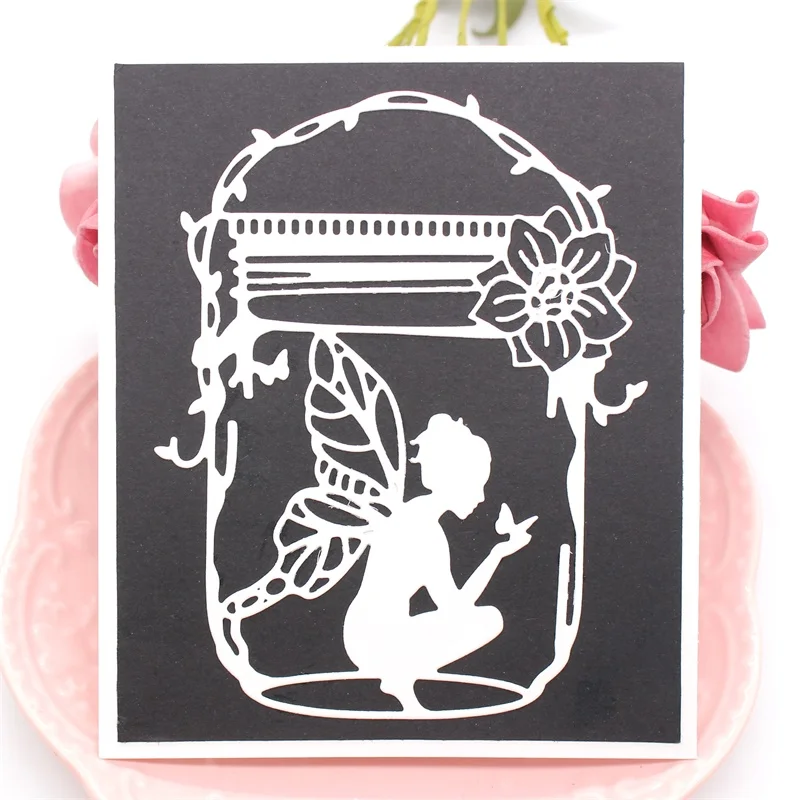 Металлические штампы KSCRAFT Elf в бутылке трафареты для сделай сам скрапбукинг