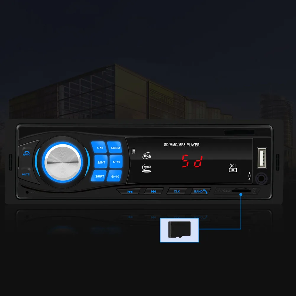 1pc Bluetooth 5.0 Audio Receiver AUX Stereo Car Transmitter Adapter Handsfree Call USB SD MMC Port Support FM | Автомобили и