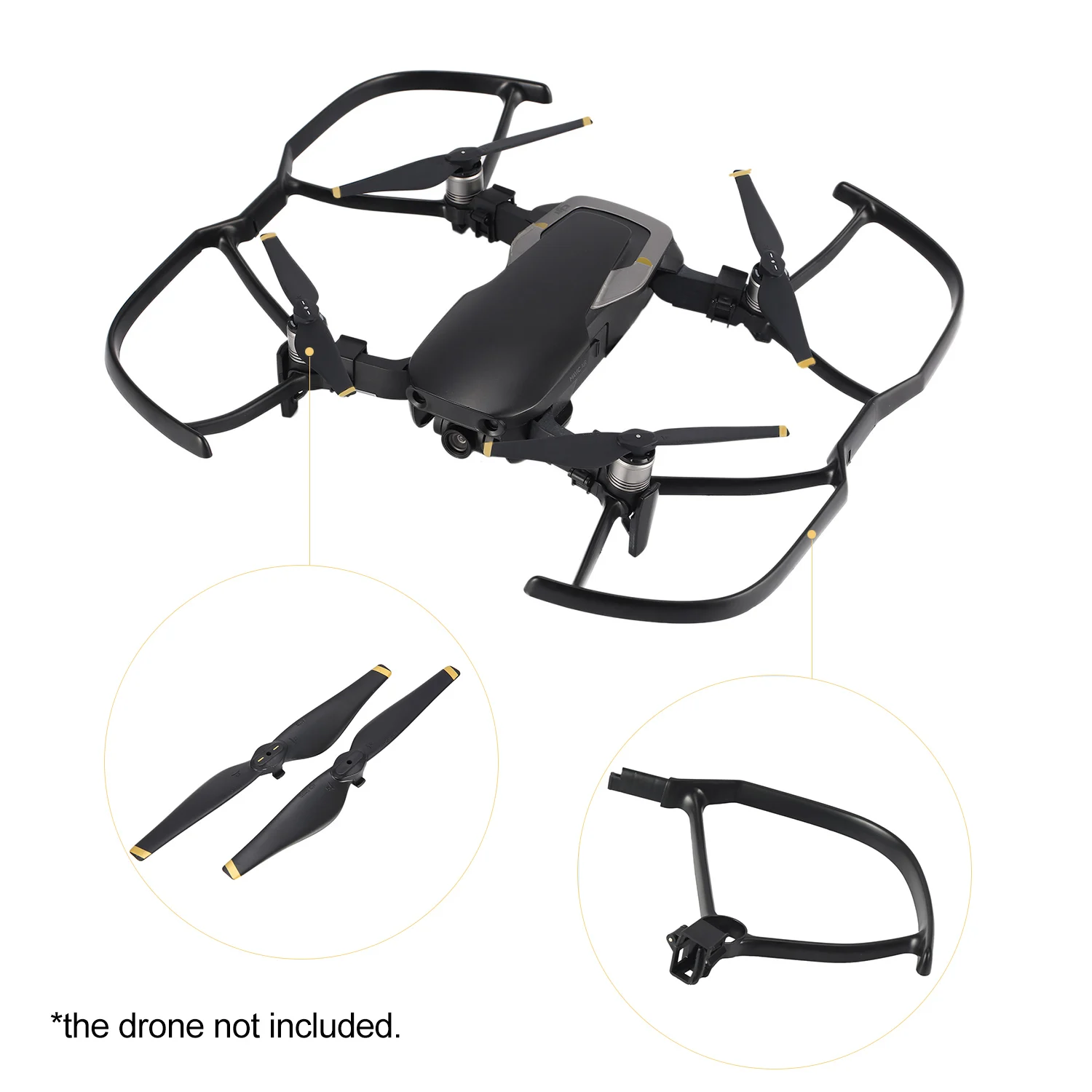 Пропеллеры для дрона DJI Mavic Air RC FPV с низким уровнем шума и быстрой разблокировкой