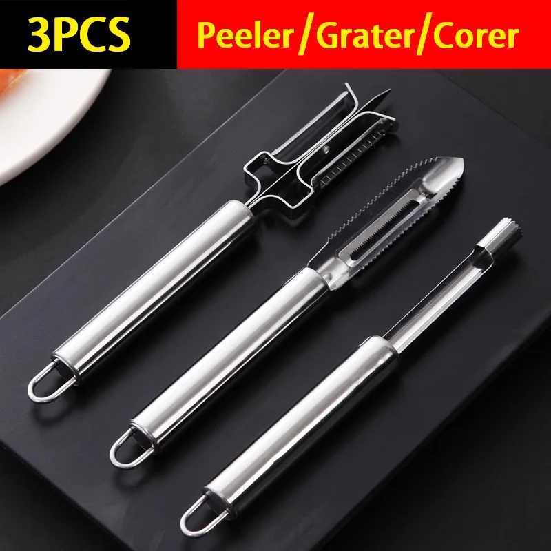 3 шт. нержавеющая сталь овощной фруктовый Картофельная Терка измельчитель