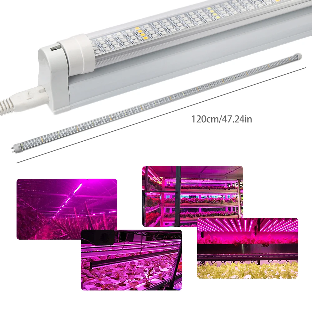 Светодиодная лампа полного спектра для выращивания растений 120 см 10 шт. - купить