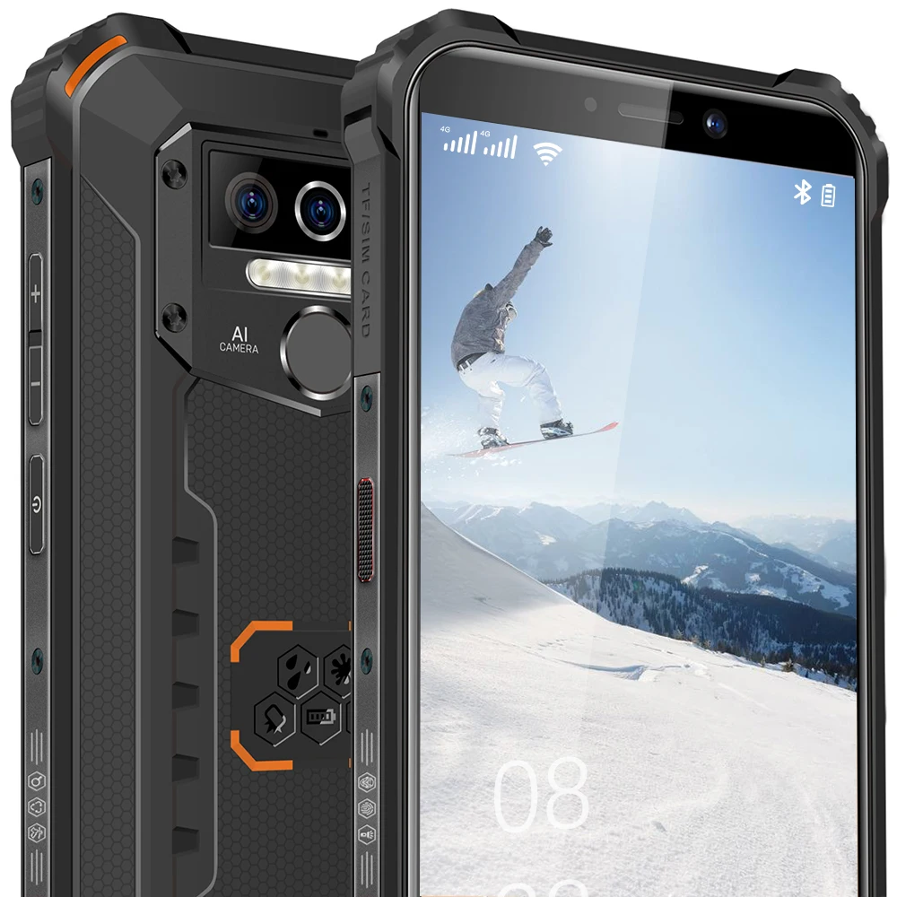 Смартфон Oukitel WP5 Pro влагозащита IP68 защищенный экран 5 дюйма 8000 мАч Восьмиядерный