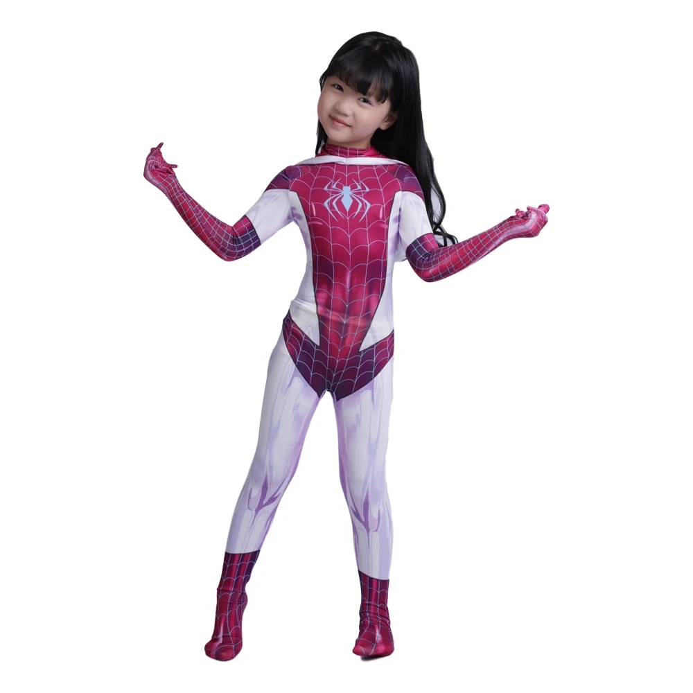 Женские костюмы для косплея человек Гвен толстовки из спандекса с капюшоном и