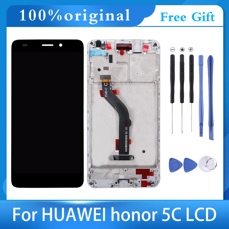 Pantalla LCD original de 5,2 pulgadas para Huawei Honor 5C, marco de piezas de pantalla t&aacute;ctil para Huawei Honor 5C, NEM-L21 LCD NEM-L5-0