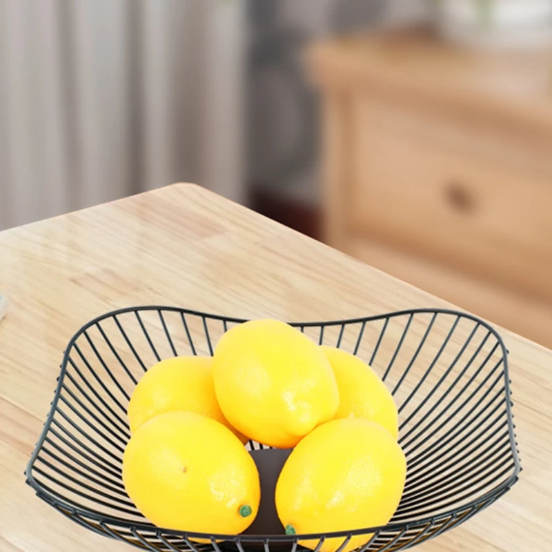 Корзина для фруктов из кованого железа в скандинавском стиле роскошная