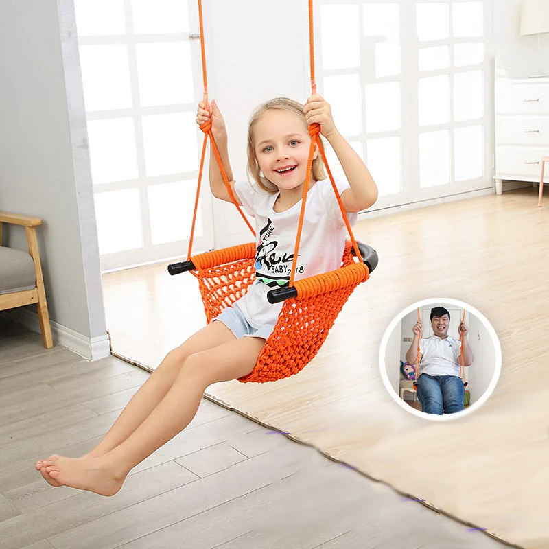 Портативные качели для детей в помещении и на открытом воздухе гамак спальни