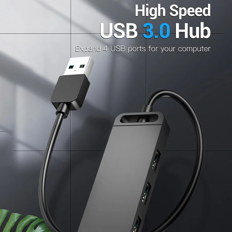 

Высокоскоростной 5 Гбит/с USB 3,0 HUB Micro usb-хаб 4 порта разветвитель док-станции для компьютера ноутбука настольного ПК клавиатуры Адаптер геймпа...