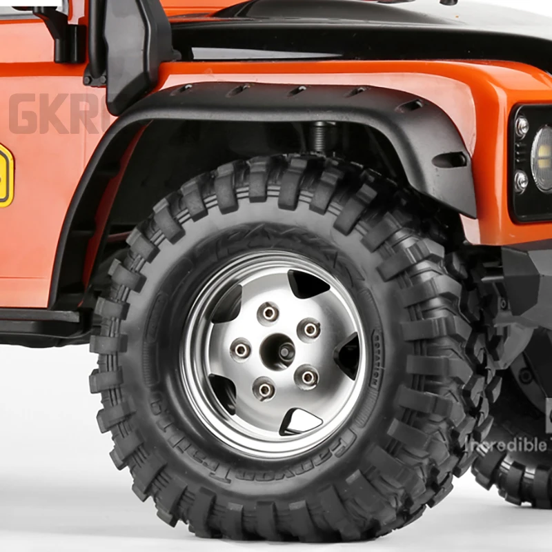 2 дюймовый металлический обод ступицы колеса Beadlock для 1/10 Rc Гусеничный автомобиль